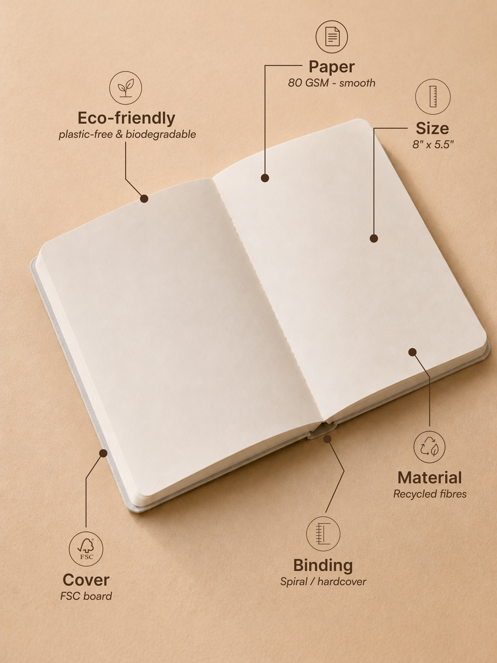 StarDream Silver Notebook