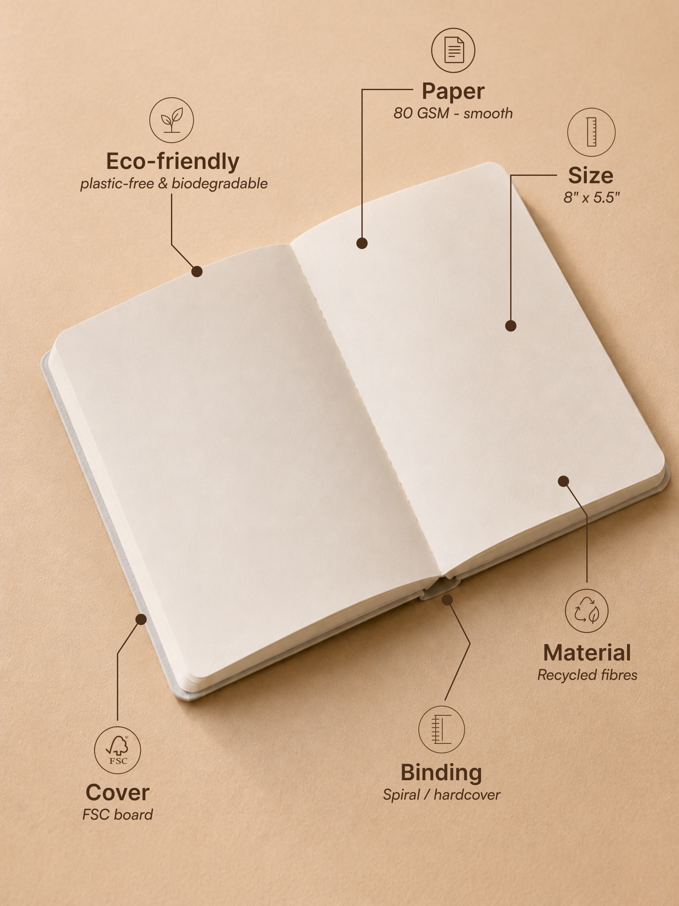 StarDream Silver Notebook