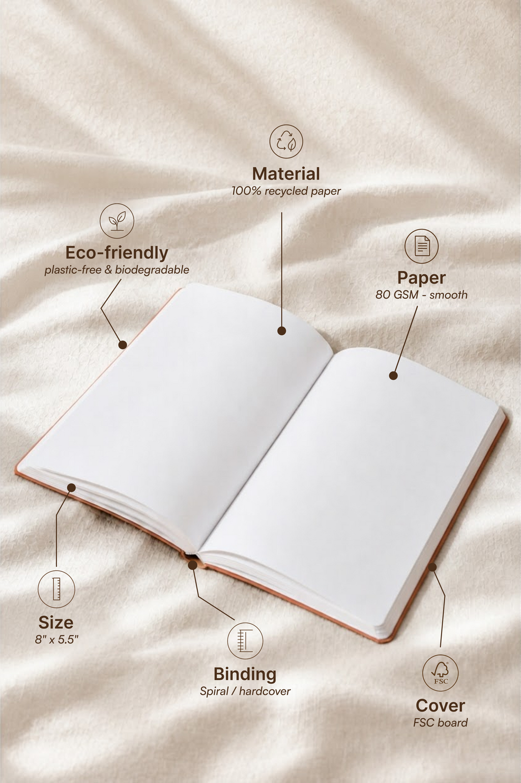 Japanese Abstract Notebook – Umbrella