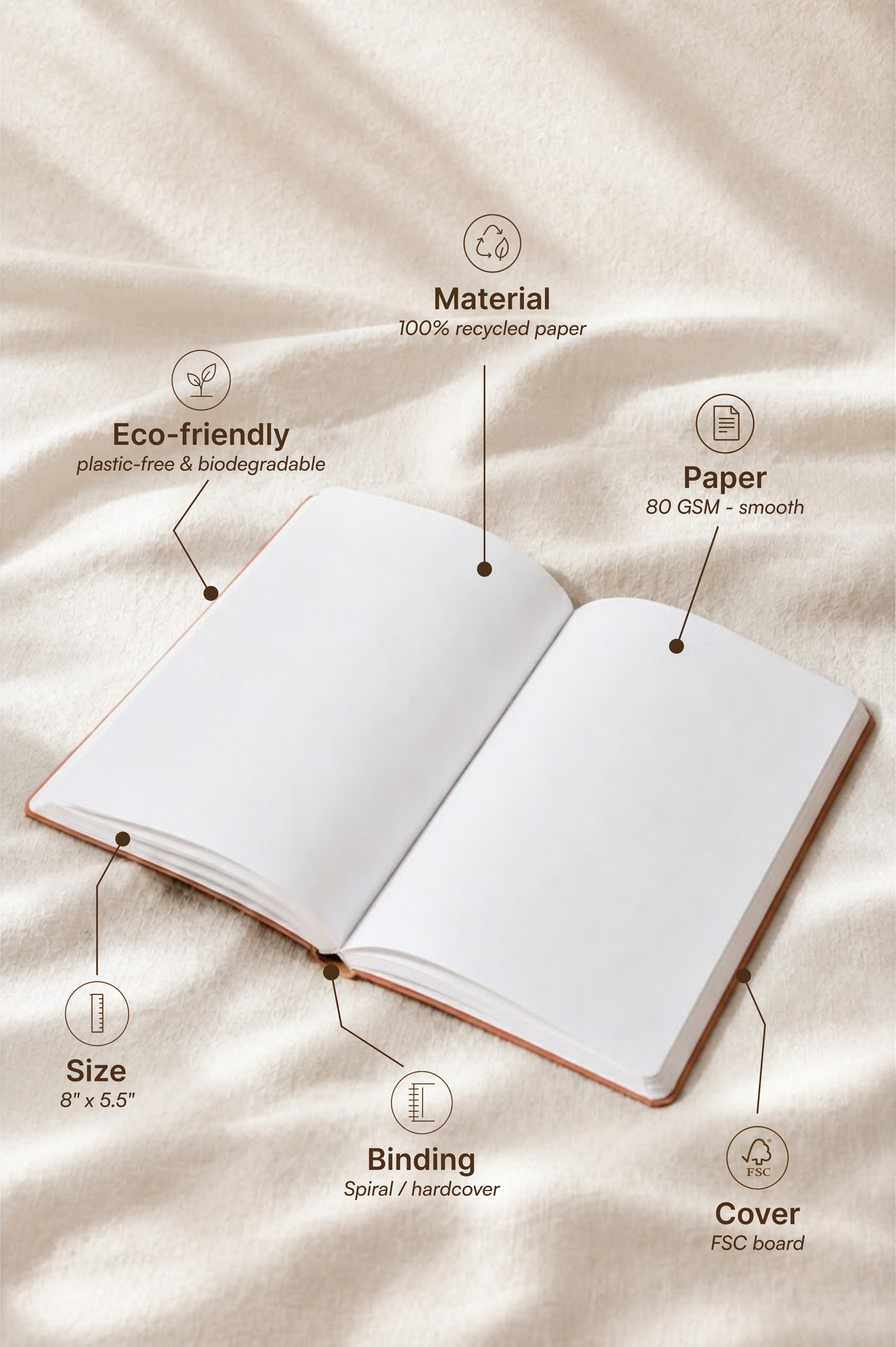 Japanese Abstract Notebook – Umbrella