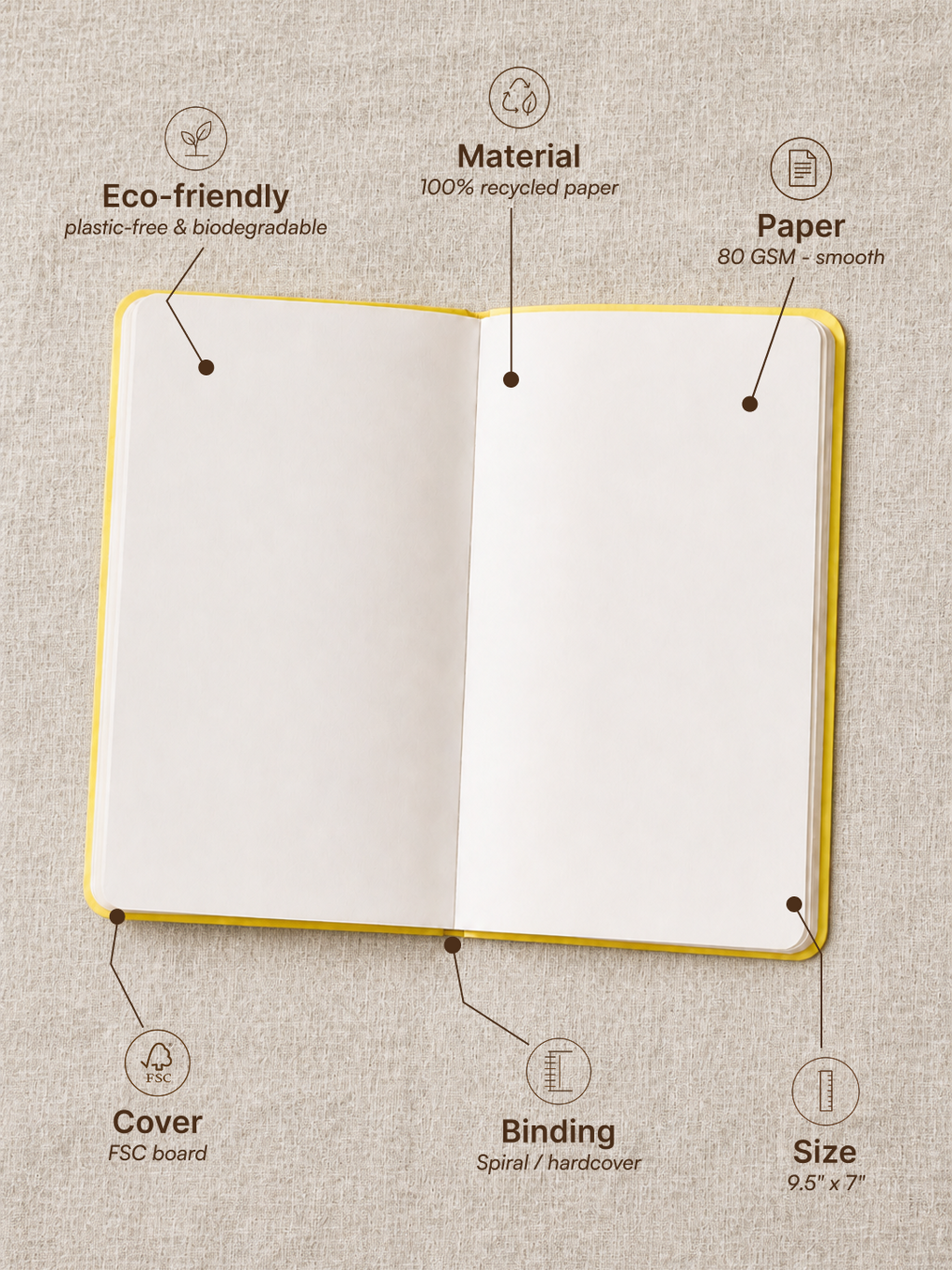 Grey Matter Notebook – Green