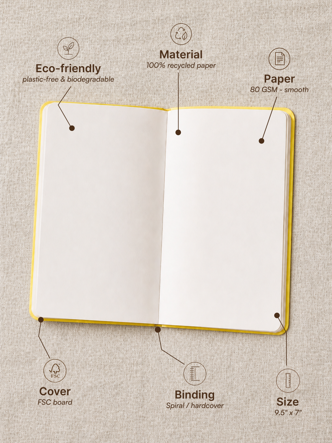 Grey Matter Notebook – Green