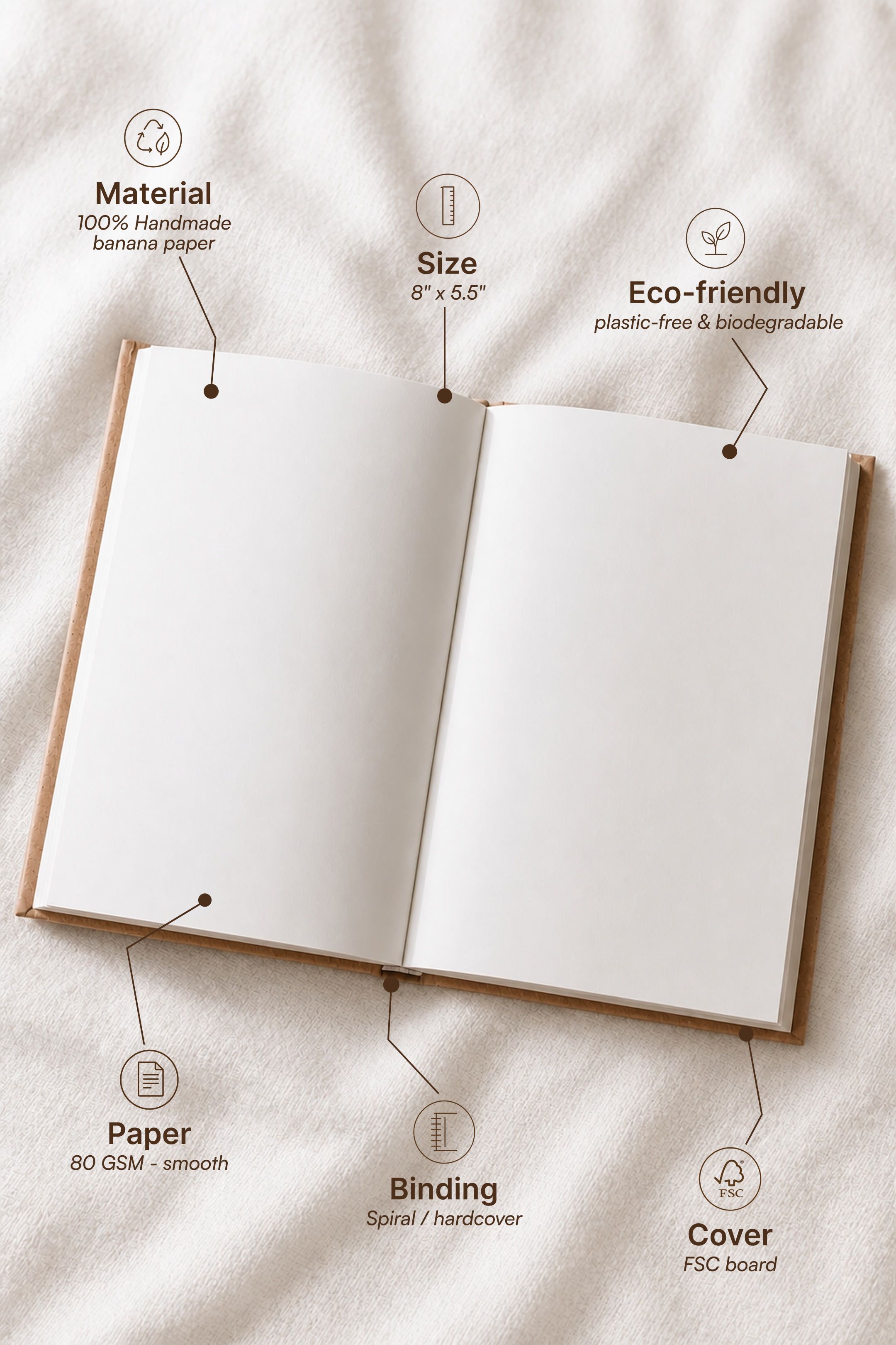 Banana Hardcover Notebook
