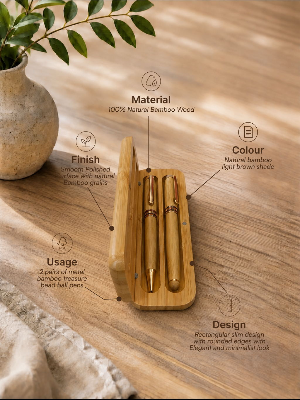 Bamboo Pen Set