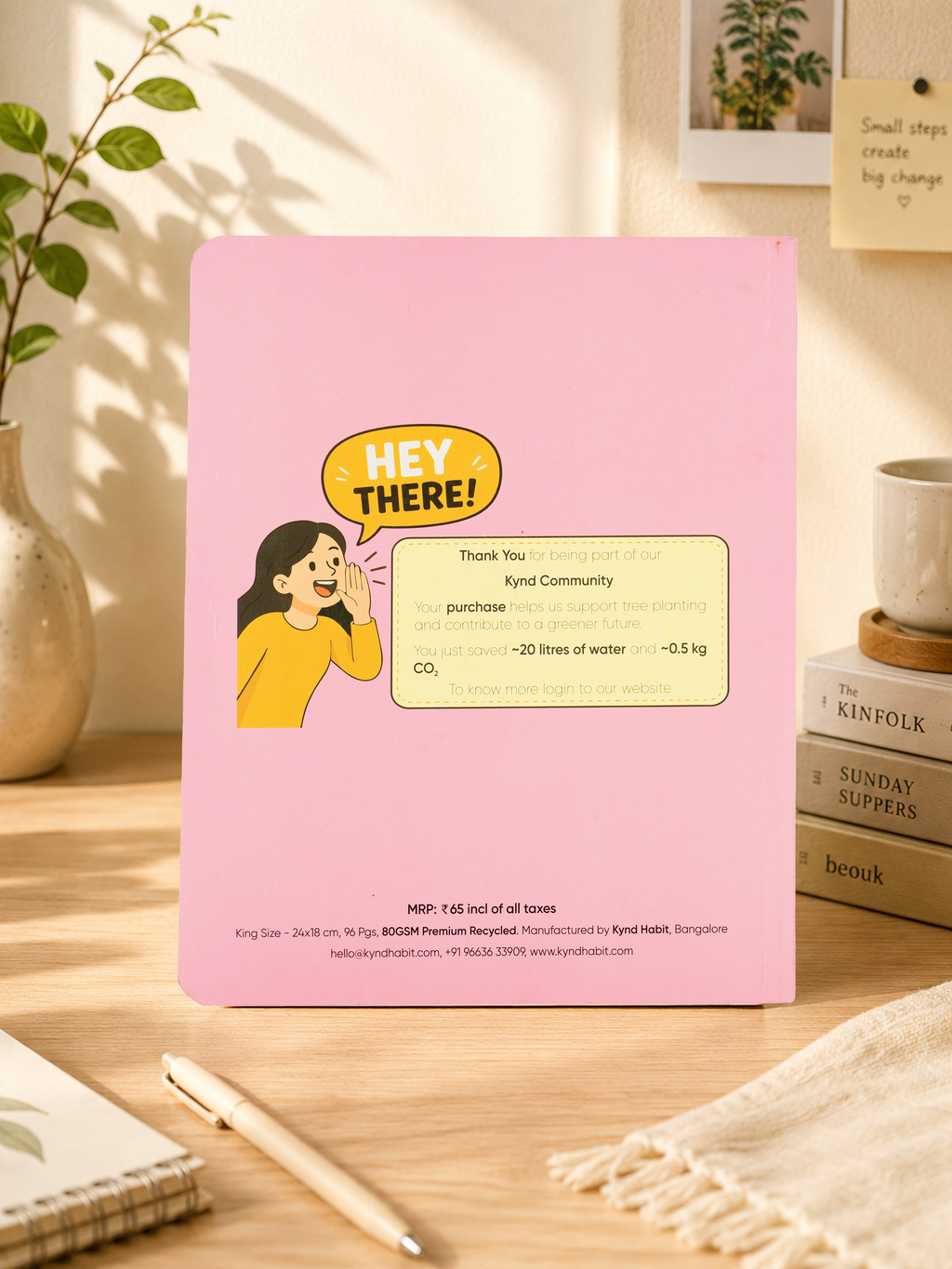 Grey Matter Notebook – Pink