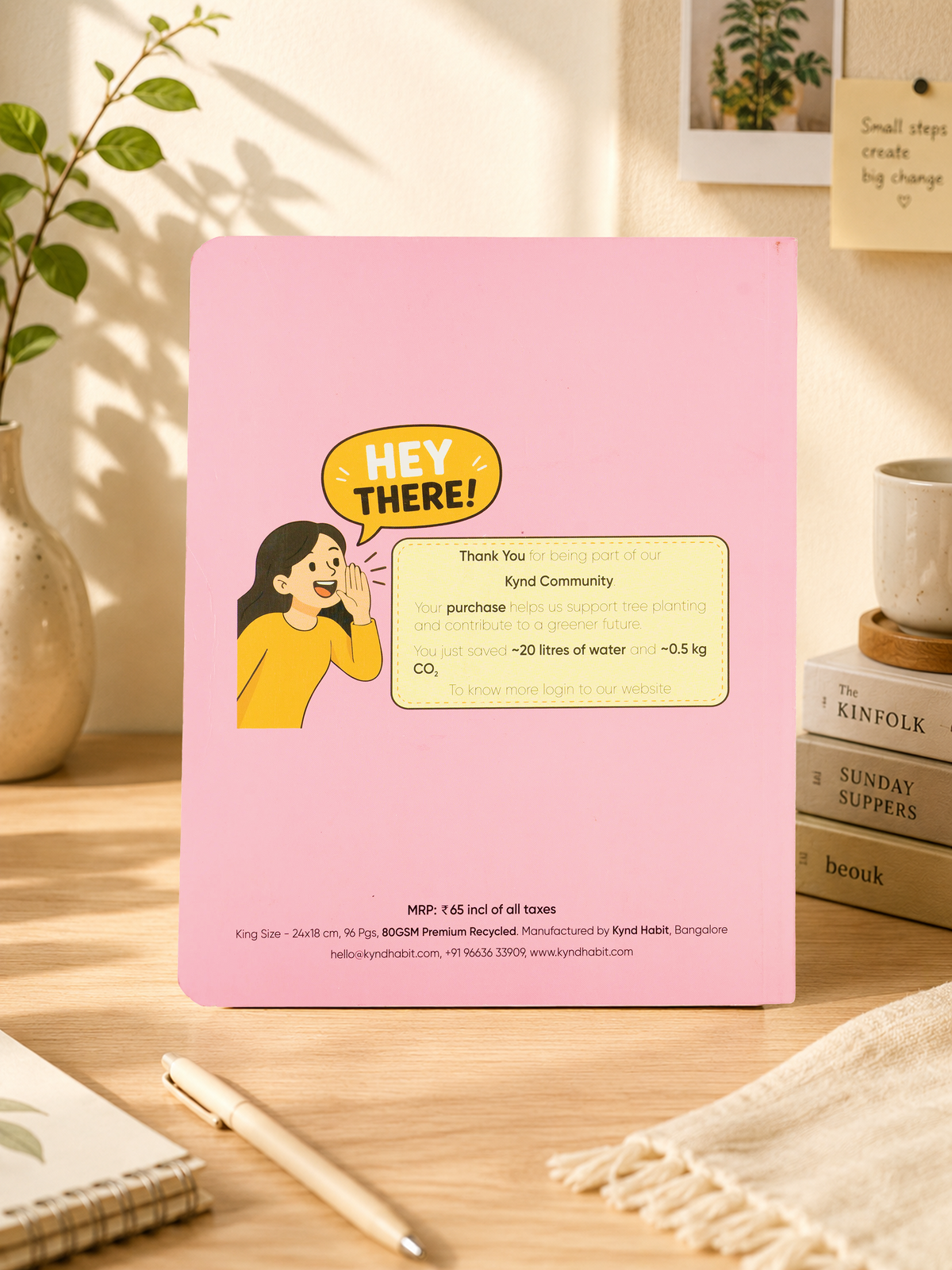 Grey Matter Notebook – Pink