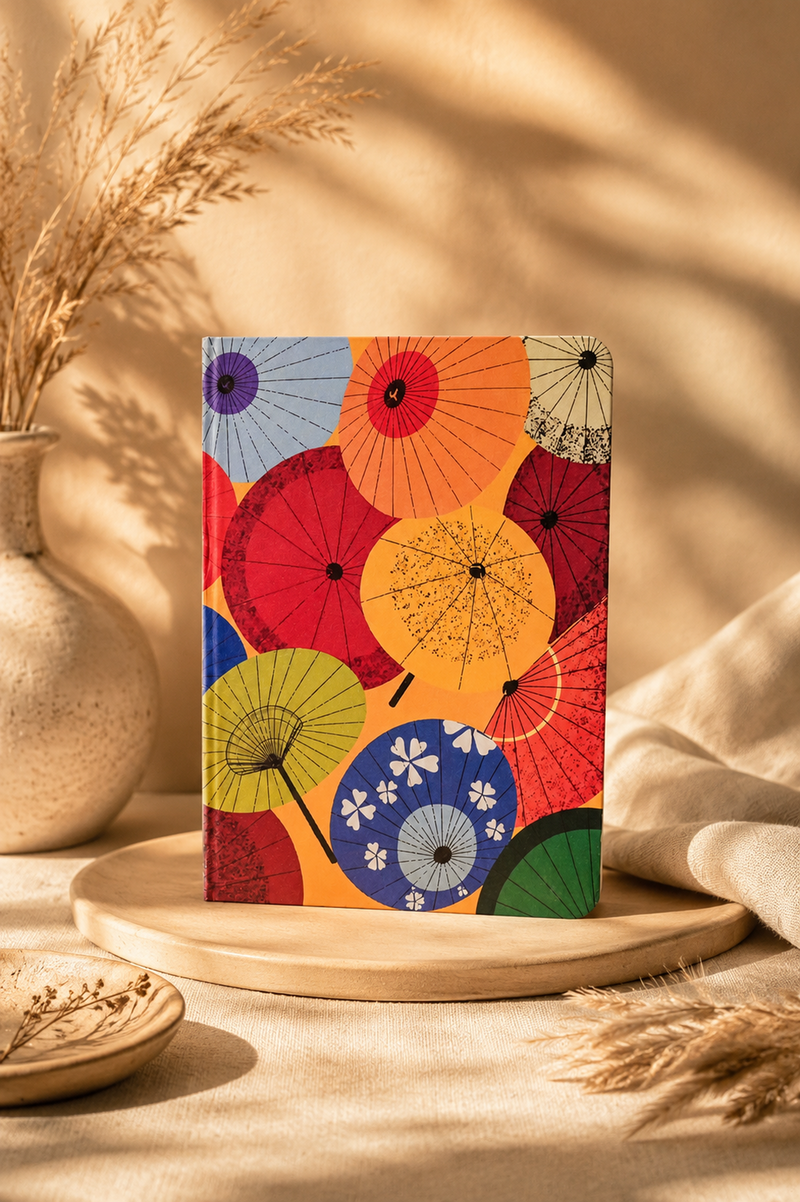 Japanese Abstract Notebook – Umbrella