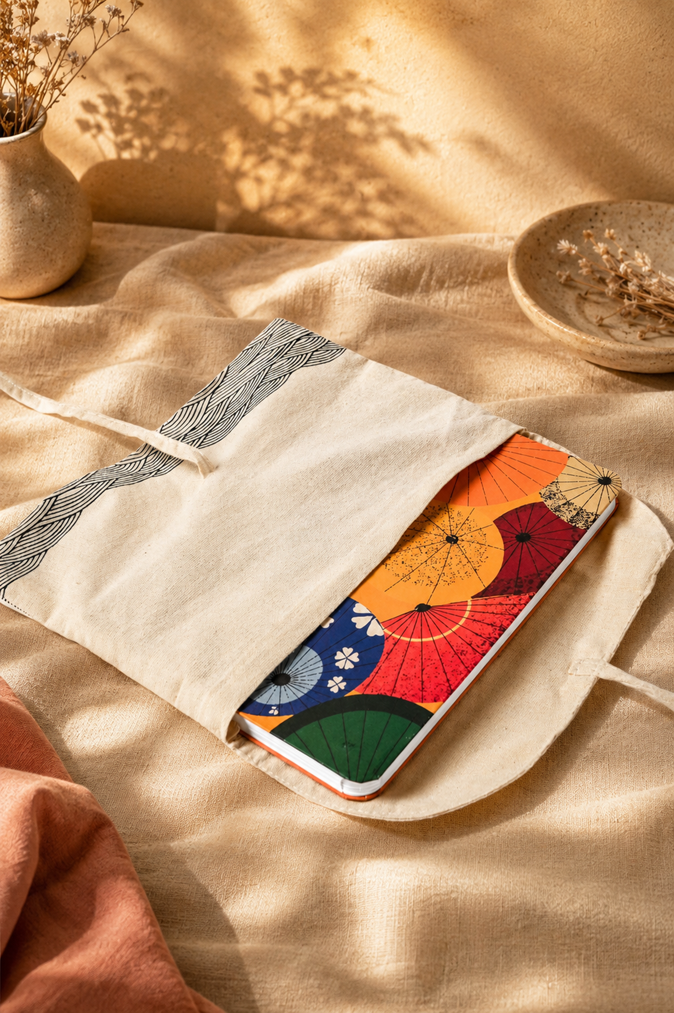 Japanese Abstract Notebook – Umbrella