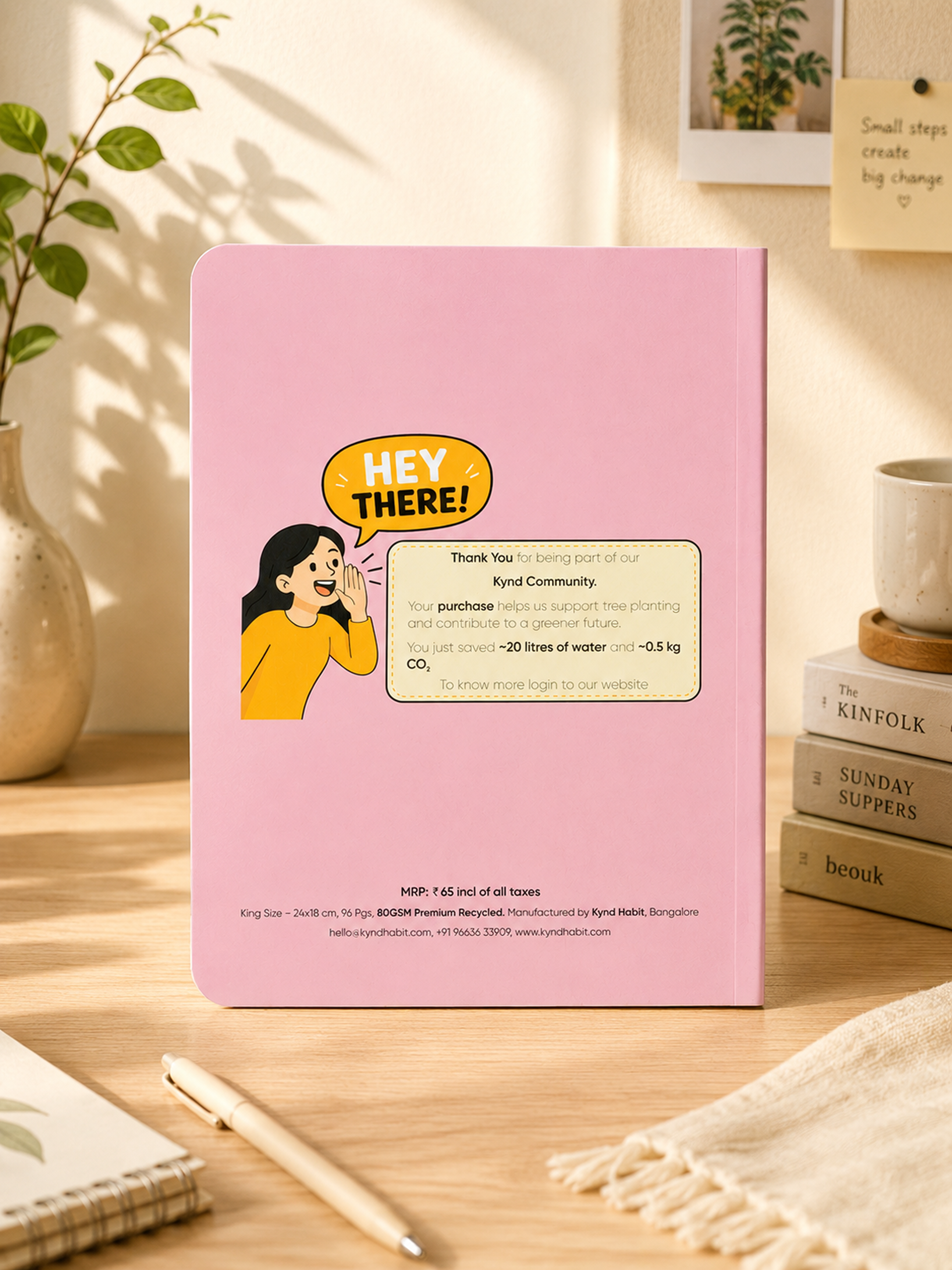 Grey Matter Notebook – Pink