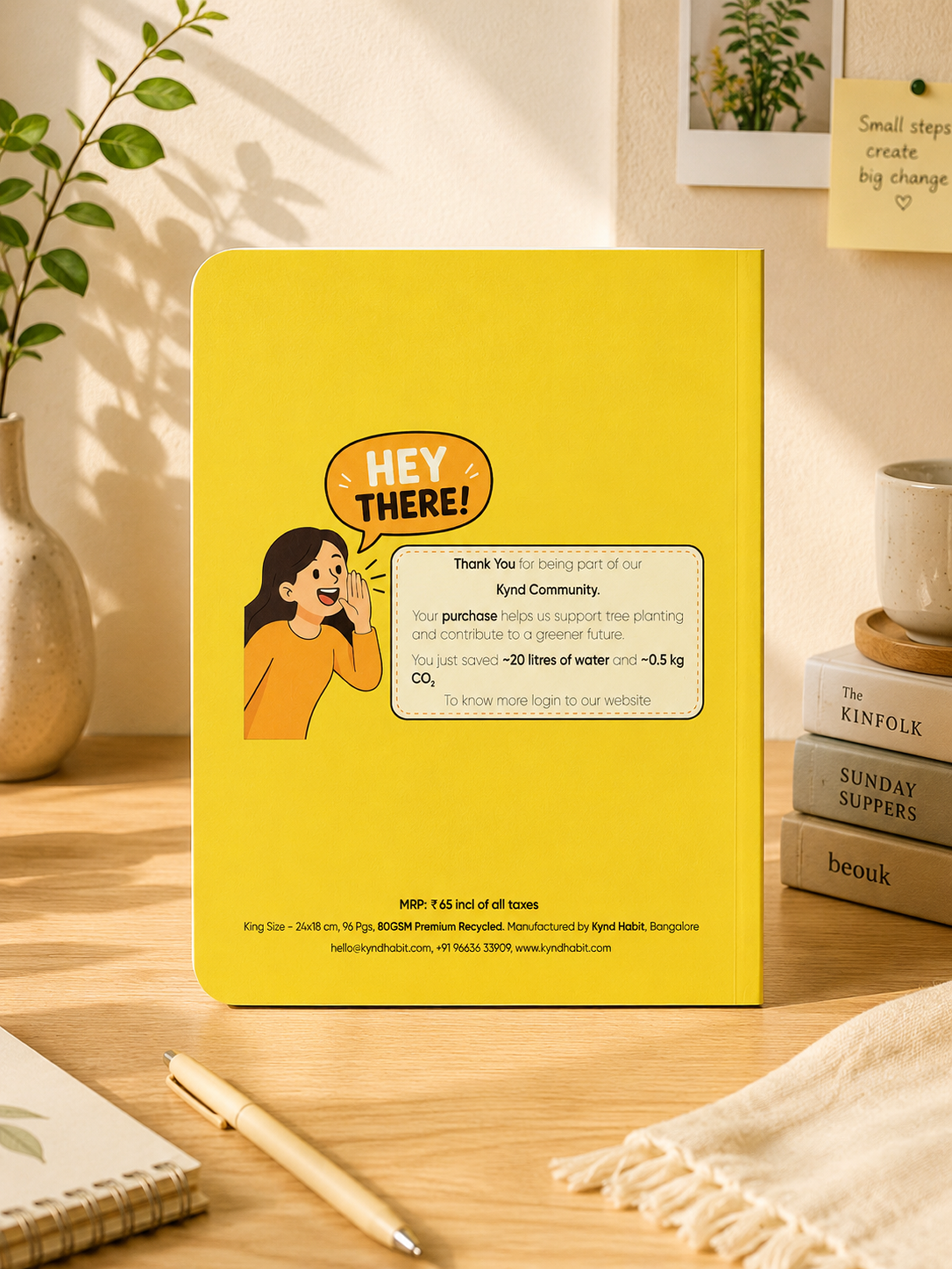 Grey Matter Notebook – Yellow