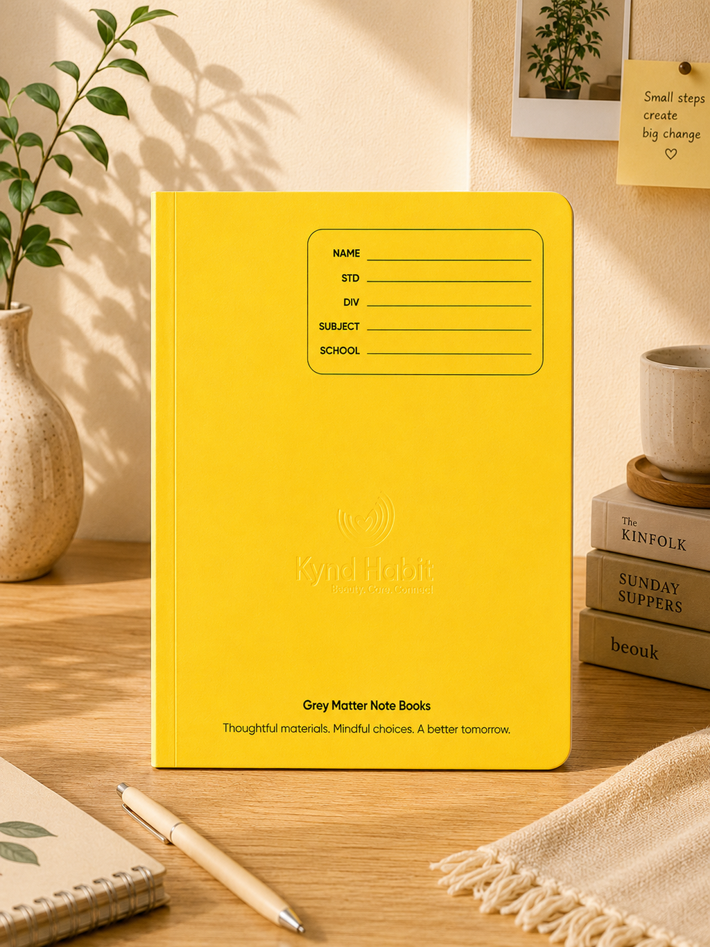 Grey Matter Notebook – Yellow