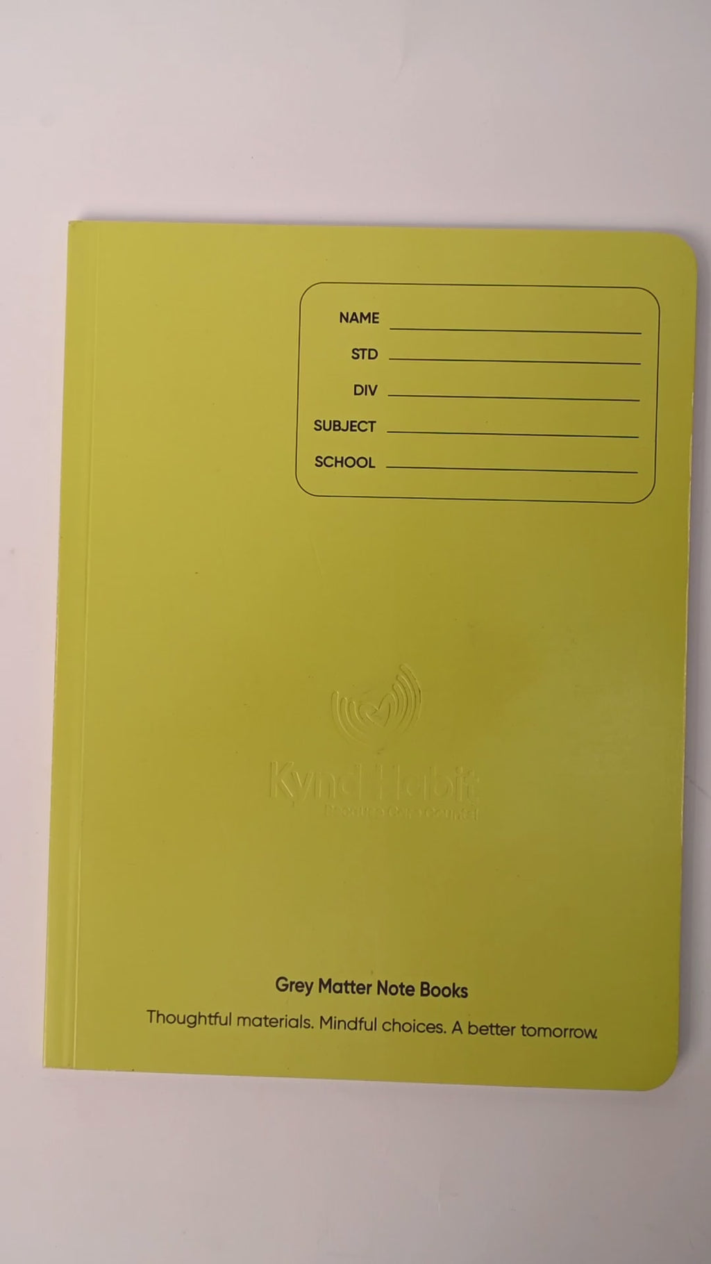 Grey Matter Notebook – Green