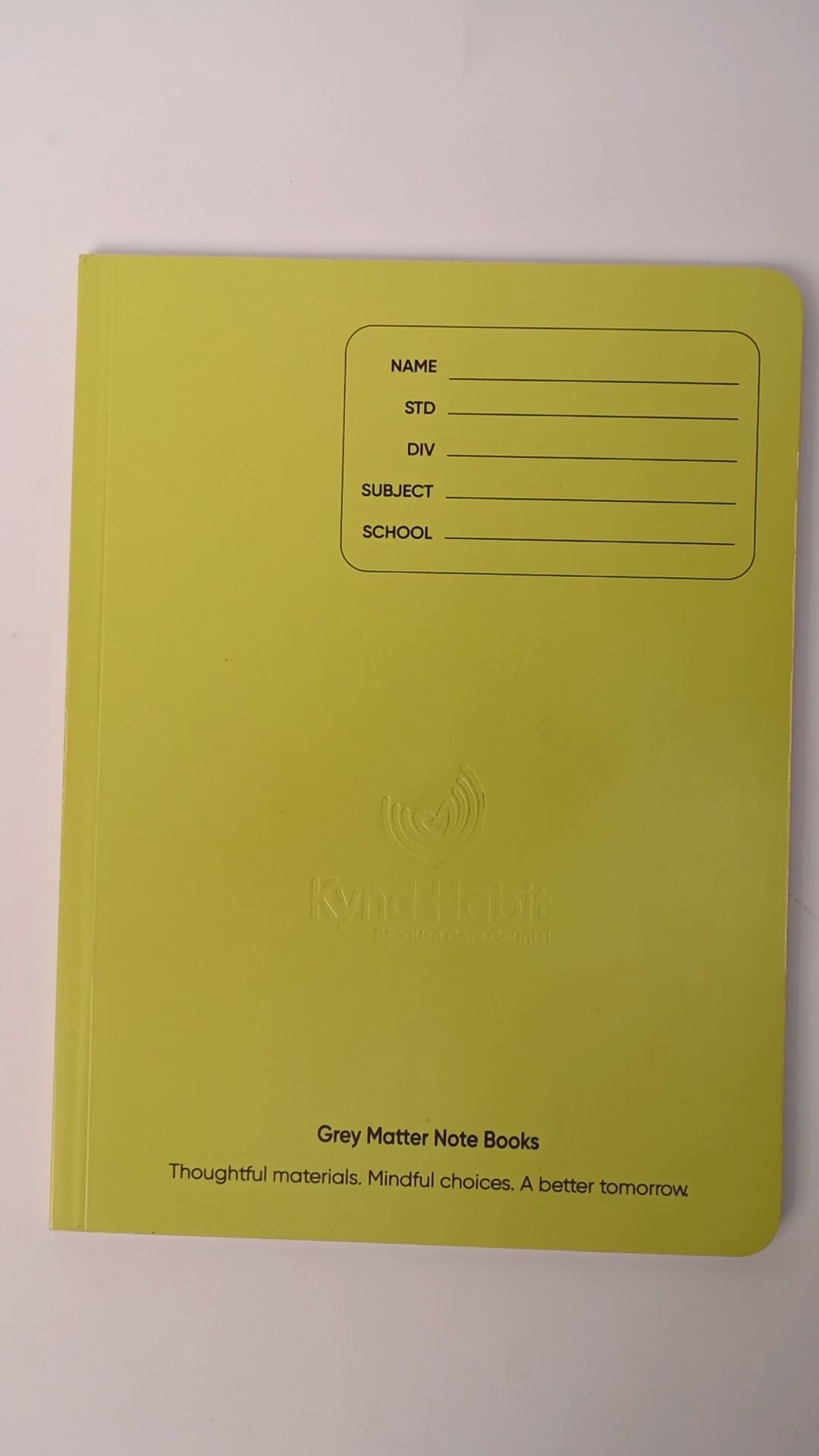 Grey Matter Notebook – Green